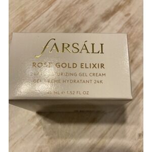 Farsali Rose Gold Elixir 24K Moisturizing Gel‎ Cream 1.52 fl oz Full Size